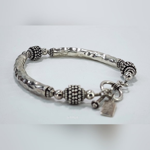Tina Barry Sterling Silver Bead Bracelet - Picture 7 of 11